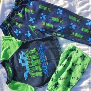 *SOLD*Toddler Boys Minecraft Pajama Set